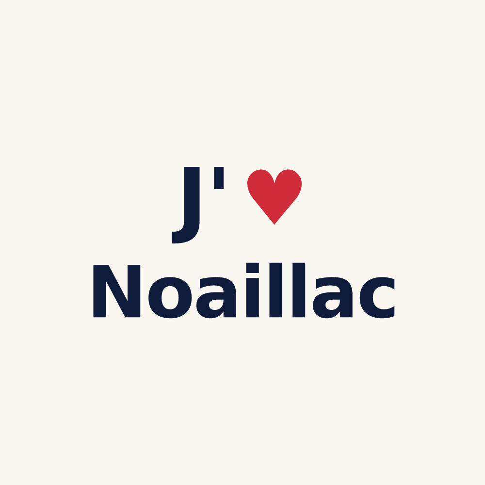 Tasse personnalisée Noaillac — design J'aime Noaillac