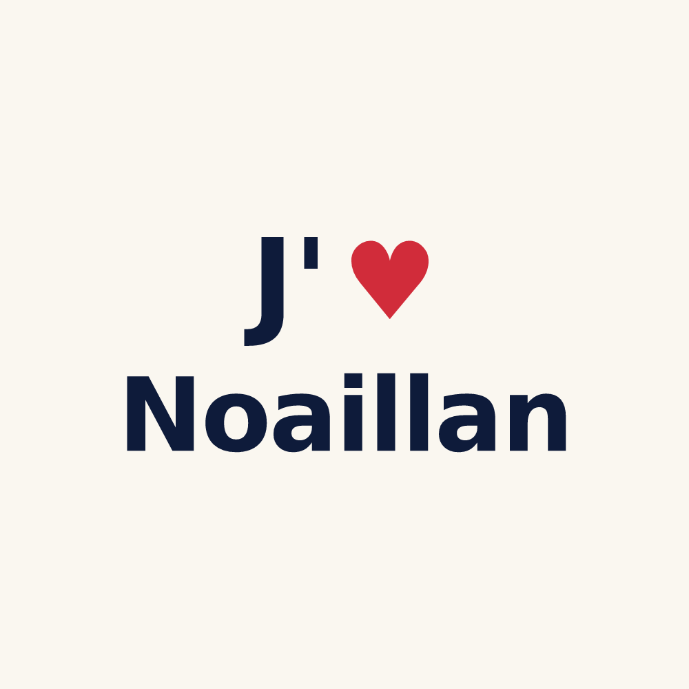 Tasse personnalisée Noaillan — design J'aime Noaillan