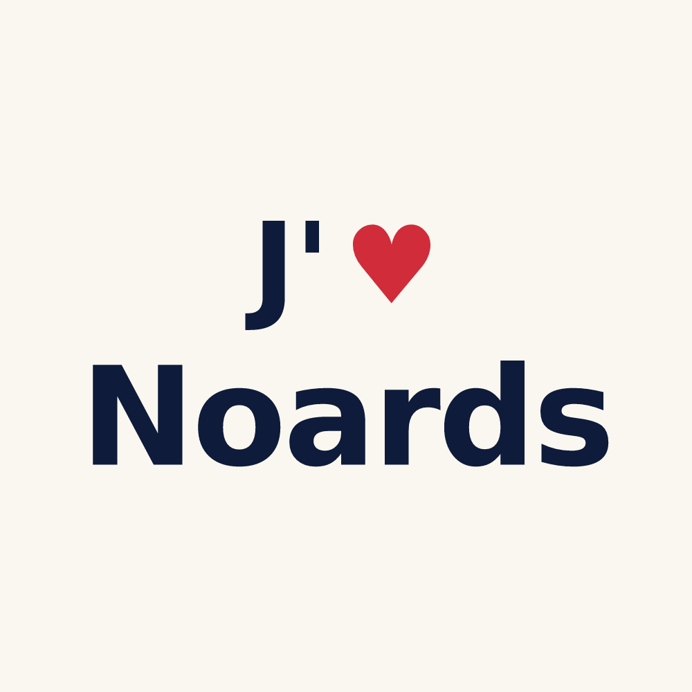 Tasse personnalisée Noards — design J'aime Noards