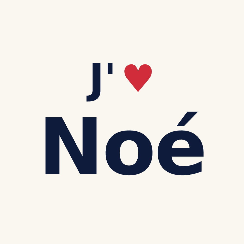 Tasse personnalisée Noé — design J'aime Noé