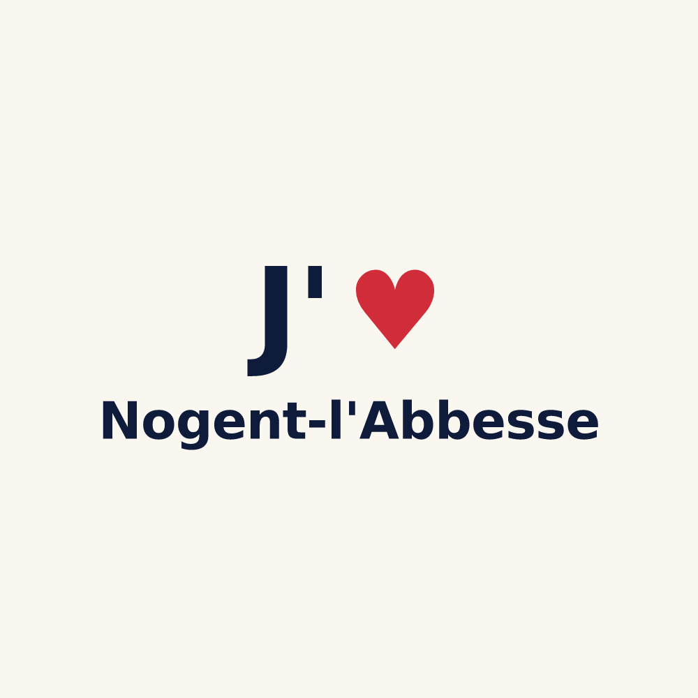 Tasse personnalisée Nogent-l'Abbesse — design J'aime Nogent-l'Abbesse