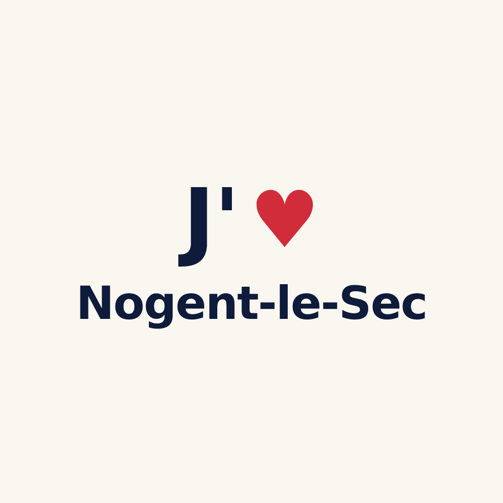 Tasse personnalisée Nogent-le-Sec — design J'aime Nogent-le-Sec