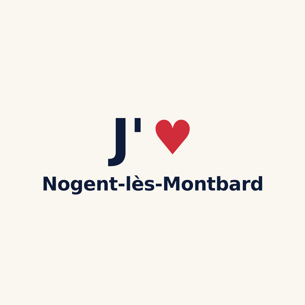 Tasse personnalisée Nogent-lès-Montbard — design J'aime Nogent-lès-Montbard