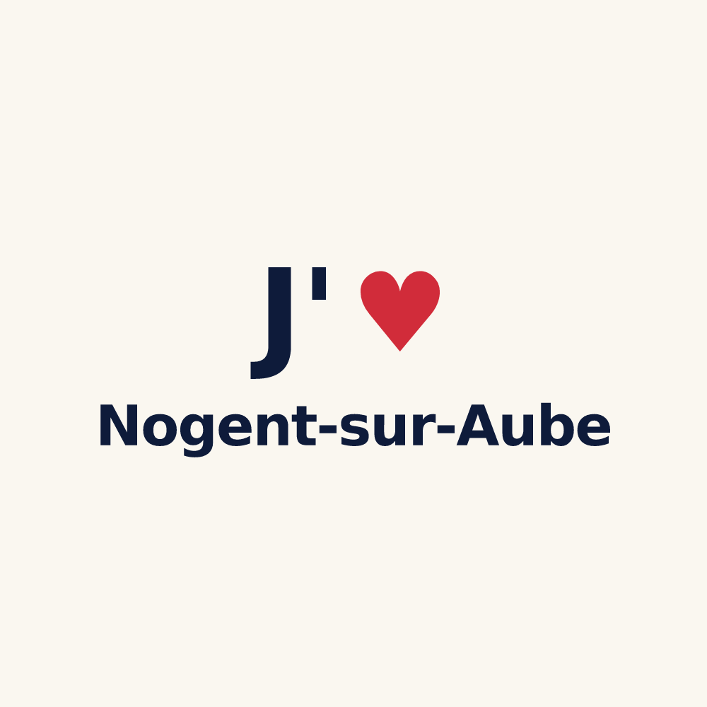 Tasse personnalisée Nogent-sur-Aube — design J'aime Nogent-sur-Aube