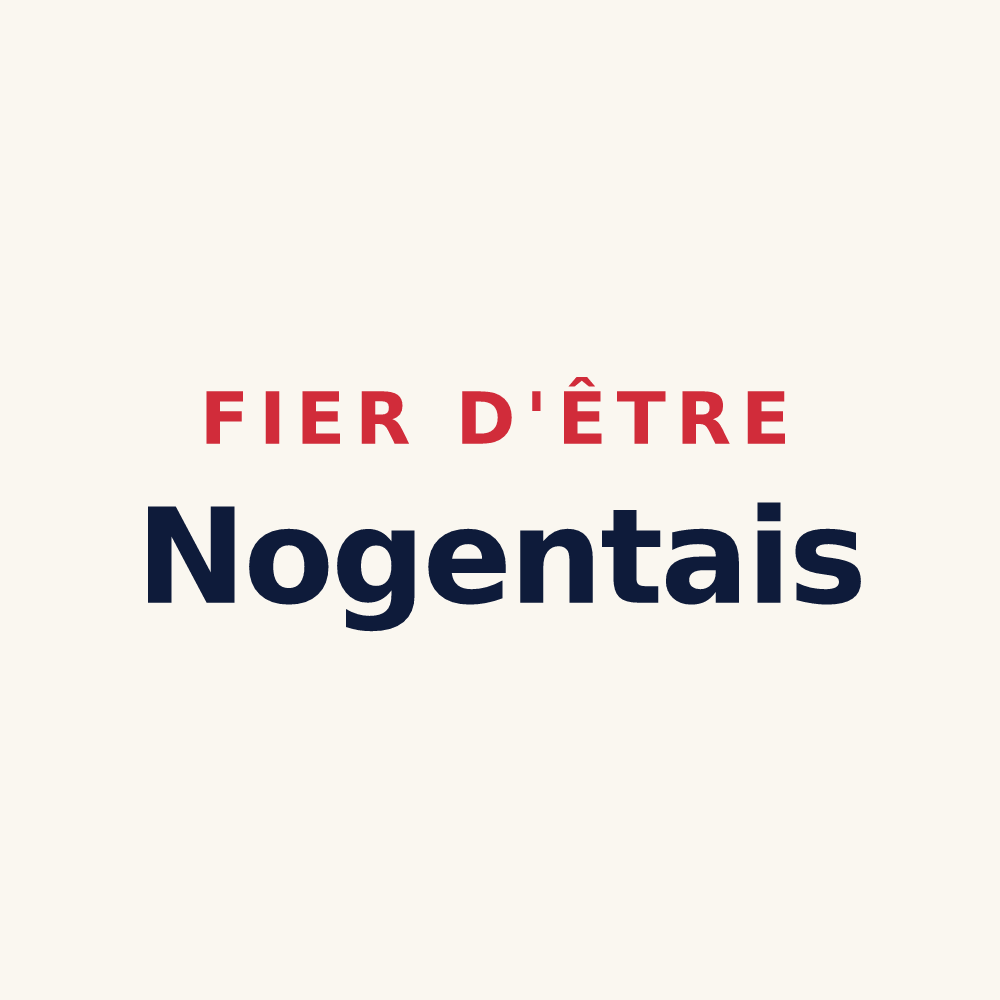 Tasse « Fier d'être Nogentais » — design pour Nogent-sur-Loir