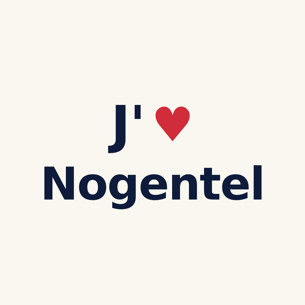 Tasse personnalisée Nogentel — design J'aime Nogentel