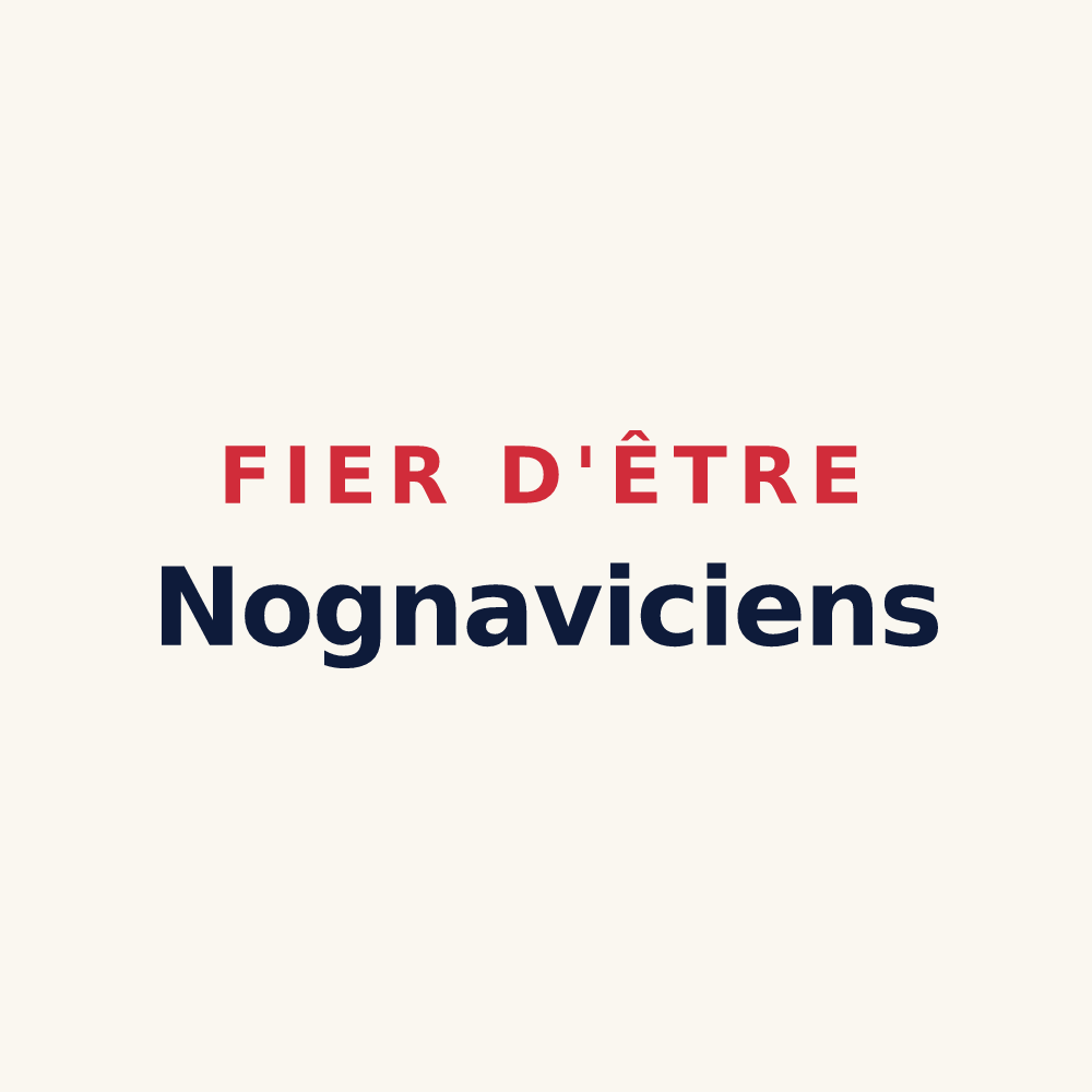 Tasse « Fier d'être Nognaviciens » — design pour Nogna