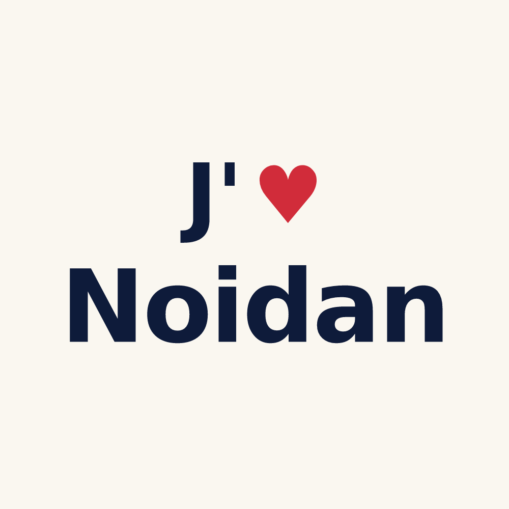Tasse personnalisée Noidan — design J'aime Noidan