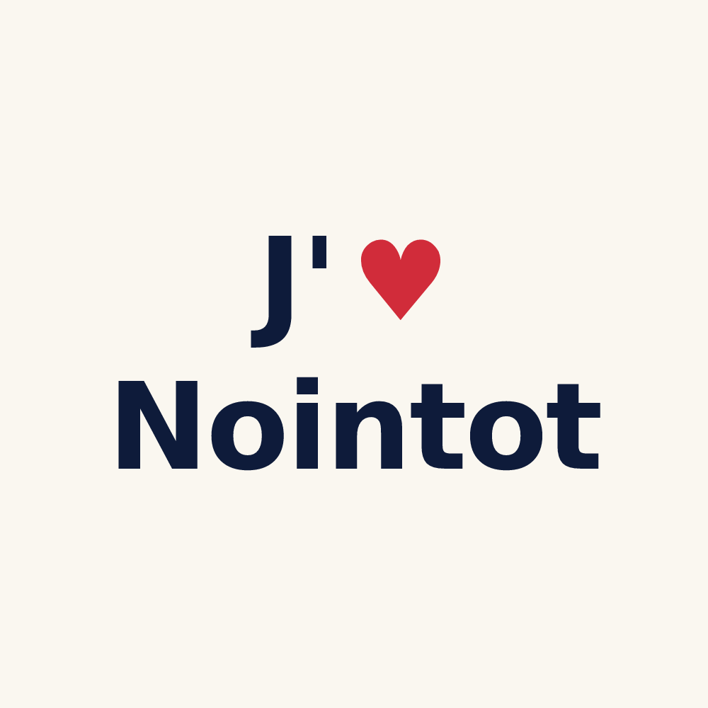 Tasse personnalisée Nointot — design J'aime Nointot