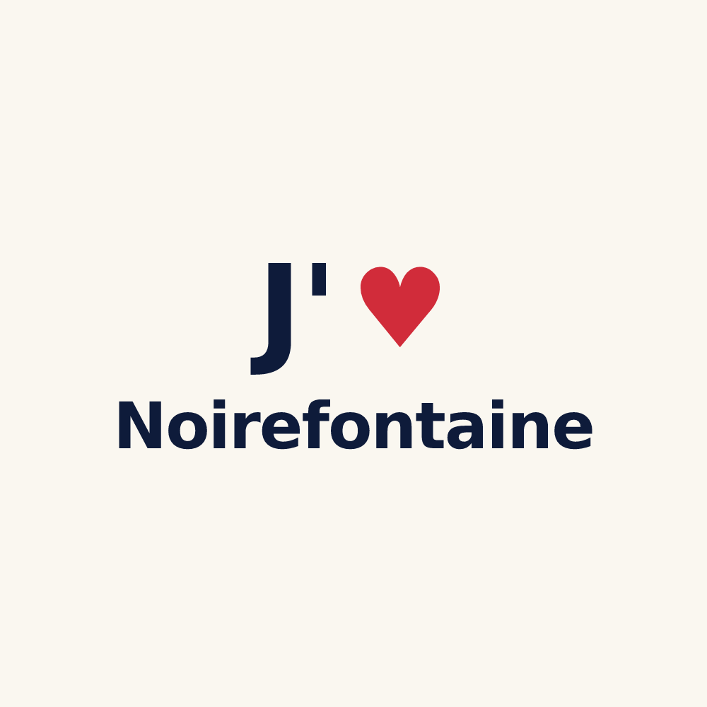 Tasse personnalisée Noirefontaine — design J'aime Noirefontaine