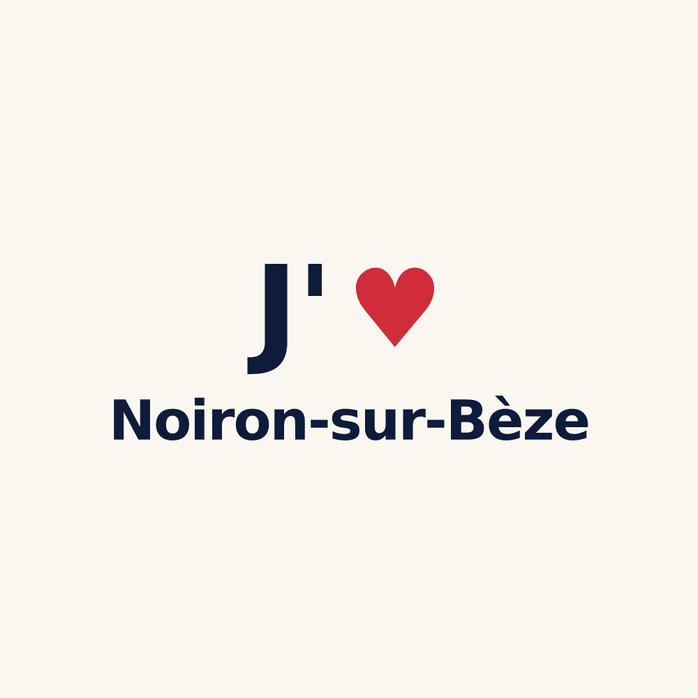 Tasse personnalisée Noiron-sur-Bèze — design J'aime Noiron-sur-Bèze