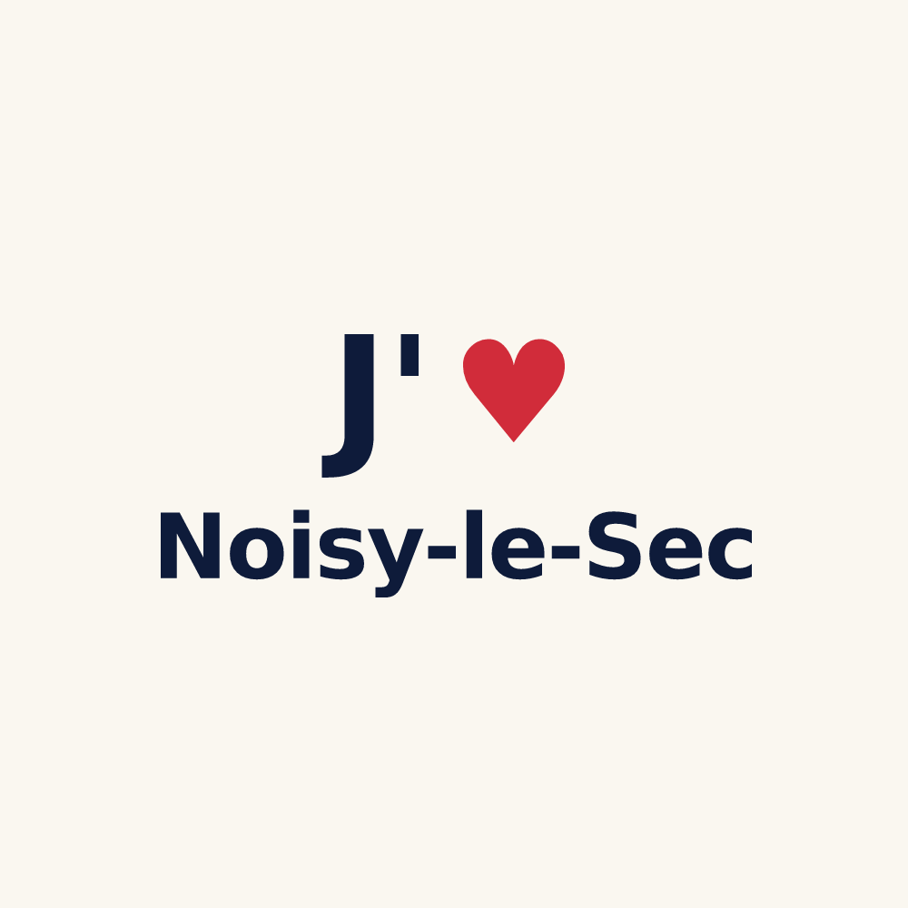 Tasse personnalisée Noisy-le-Sec — design J'aime Noisy-le-Sec