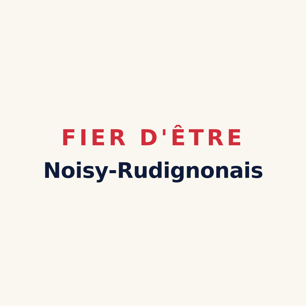 Tasse « Fier d'être Noisy-Rudignonais » — design pour Noisy-Rudignon