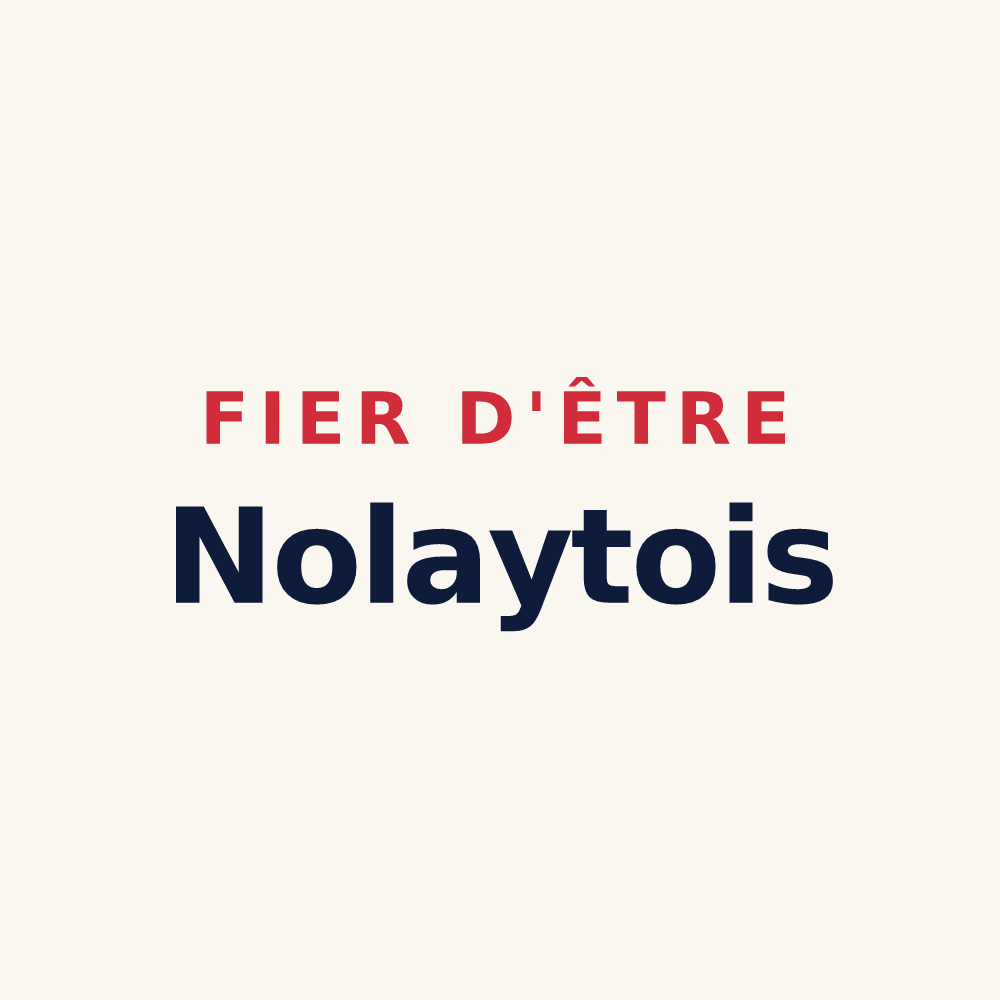 Tasse « Fier d'être Nolaytois » — design pour Nolay