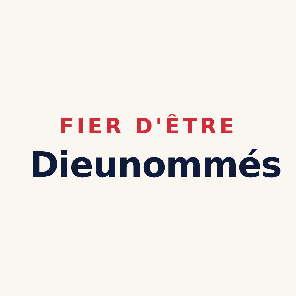 Tasse « Fier d'être Dieunommés » — design pour Nomdieu