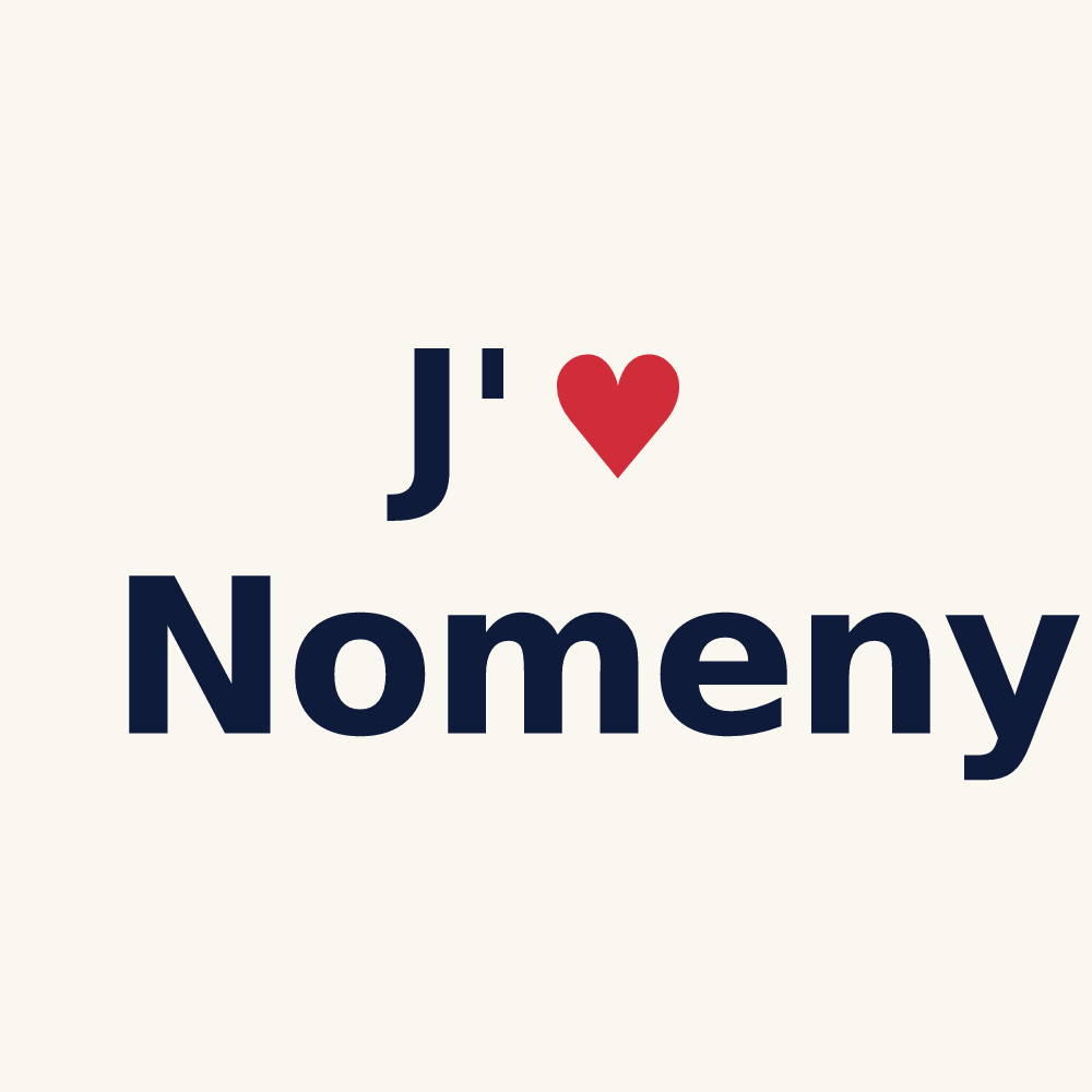 Tasse personnalisée Nomeny — design J'aime Nomeny