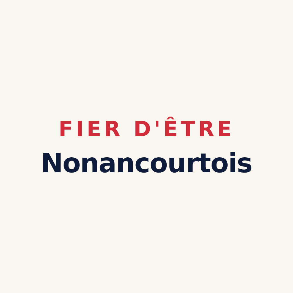 Tasse « Fier d'être Nonancourtois » — design pour Nonancourt