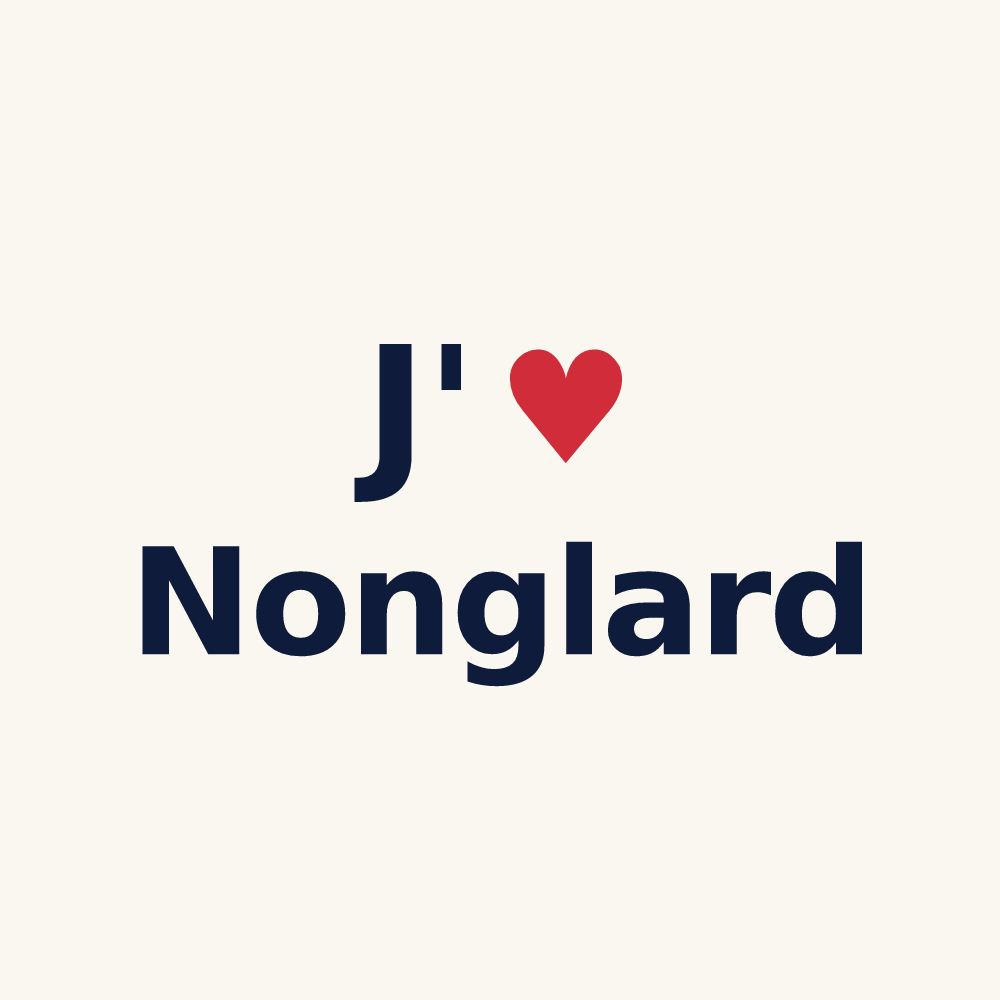 Tasse personnalisée Nonglard — design J'aime Nonglard