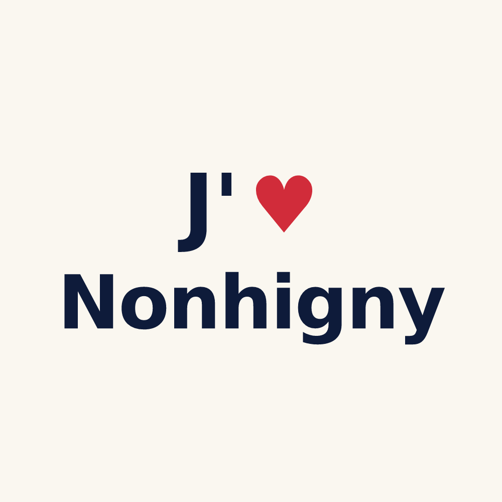 Tasse personnalisée Nonhigny — design J'aime Nonhigny