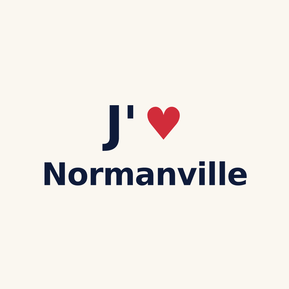 Tasse personnalisée Normanville — design J'aime Normanville