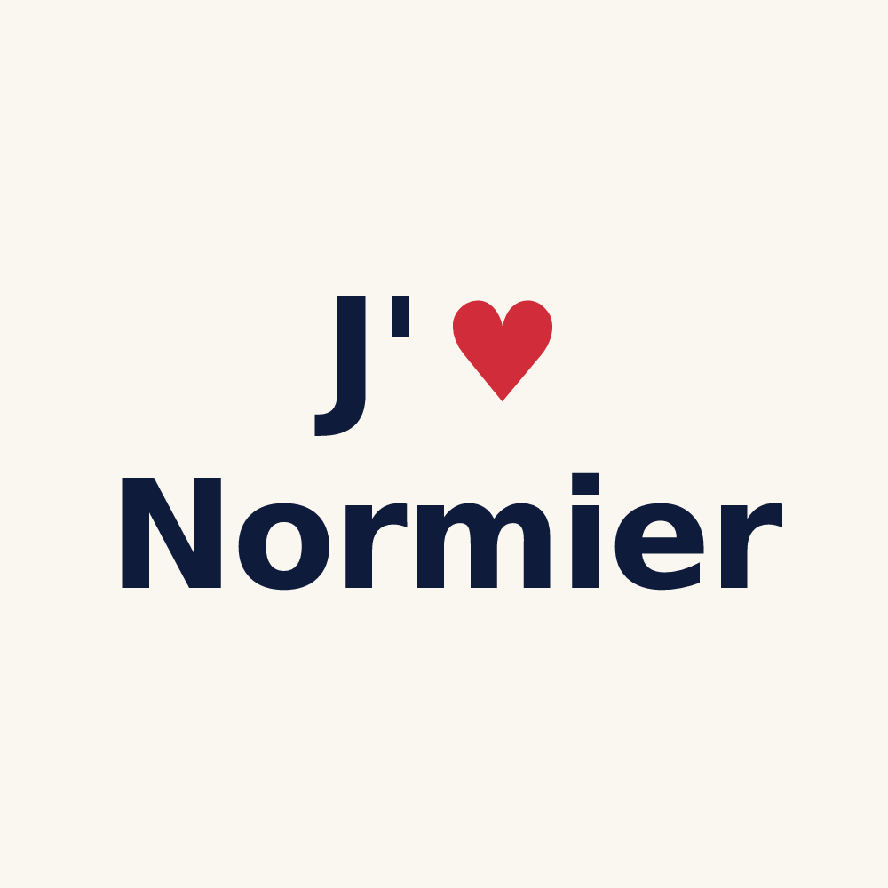 Tasse personnalisée Normier — design J'aime Normier