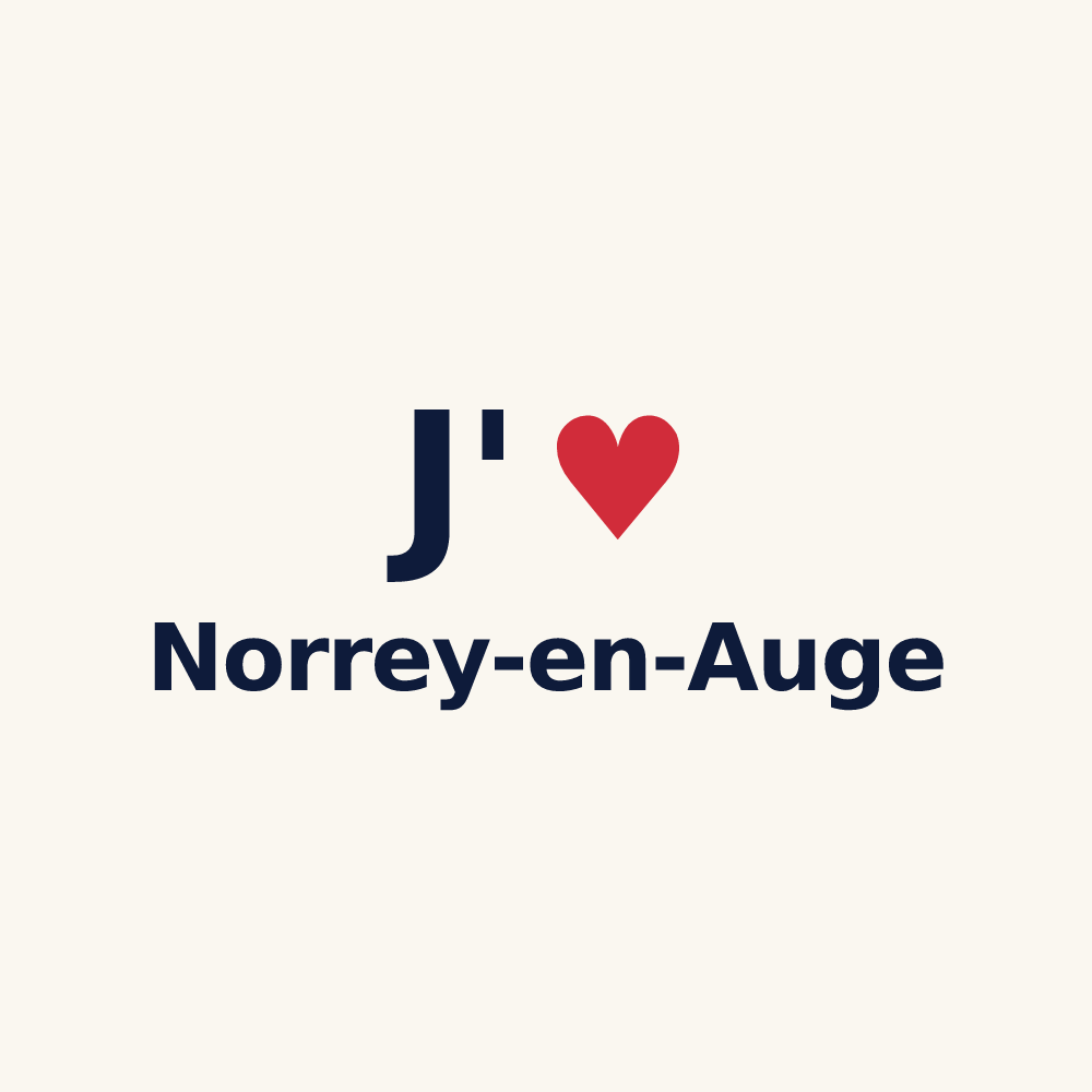 Tasse personnalisée Norrey-en-Auge — design J'aime Norrey-en-Auge