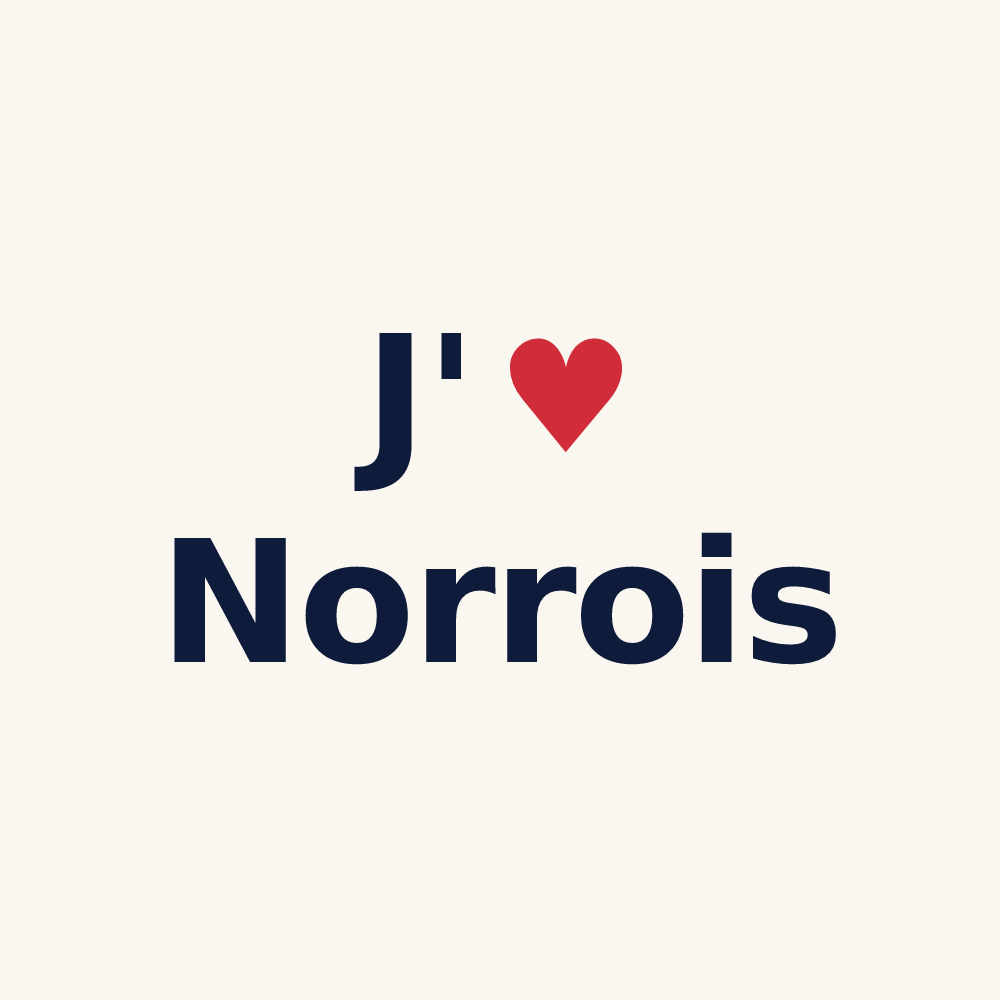 Tasse personnalisée Norrois — design J'aime Norrois