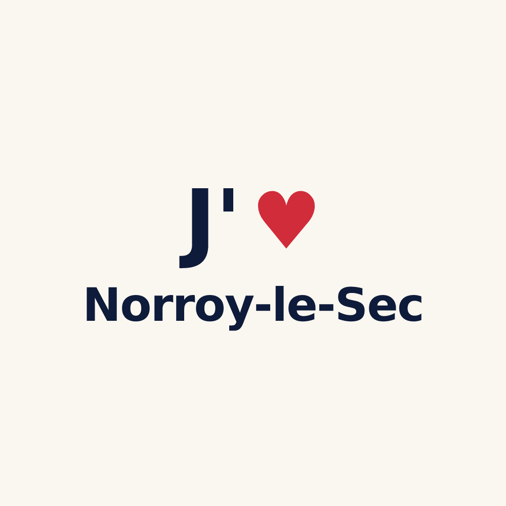 Tasse personnalisée Norroy-le-Sec — design « J'aime Norroy-le-Sec » imprimé sur la tasse