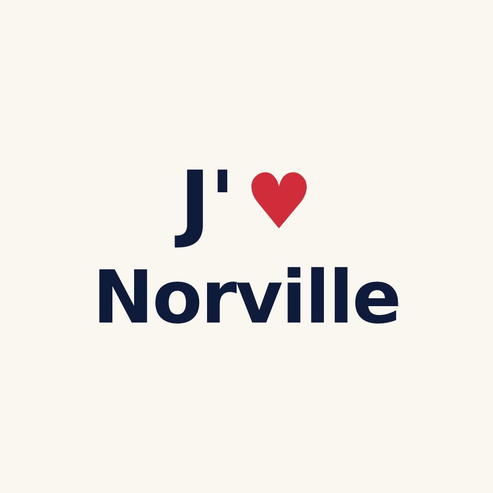 Tasse personnalisée Norville — design J'aime Norville