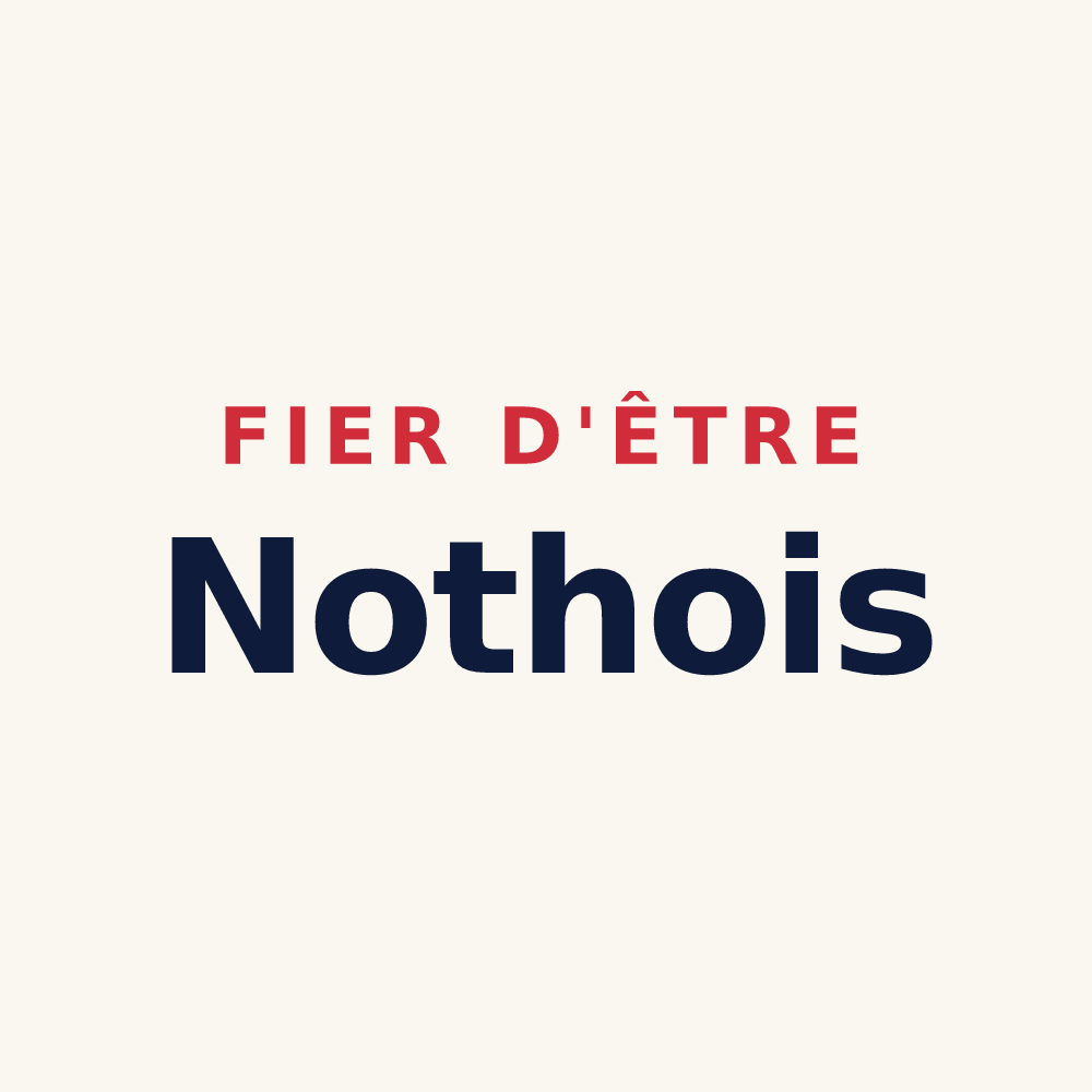 Tasse « Fier d'être Nothois » — design pour Noth