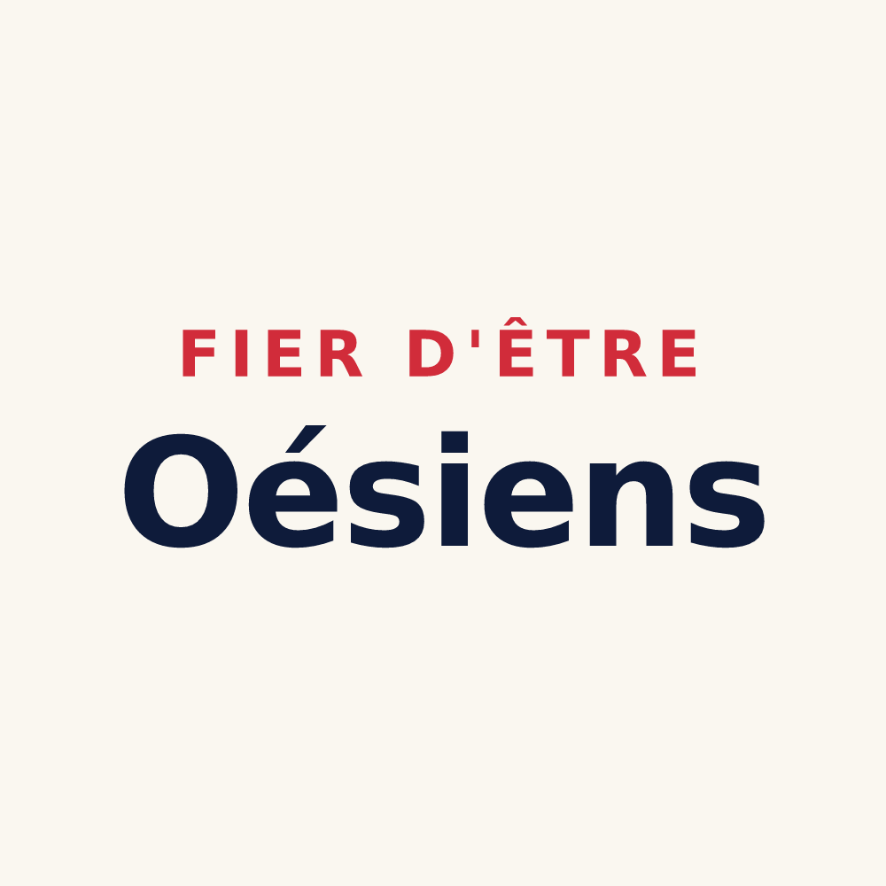 Tasse « Fier d'être Oésiens » — design pour Notre-Dame-d'Oé