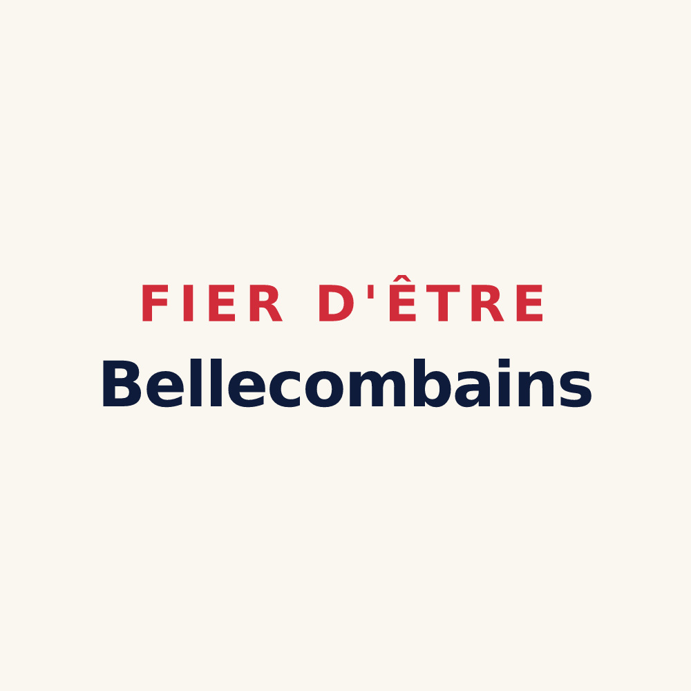 Tasse « Fier d'être Bellecombains » — design pour Notre-Dame-de-Bellecombe