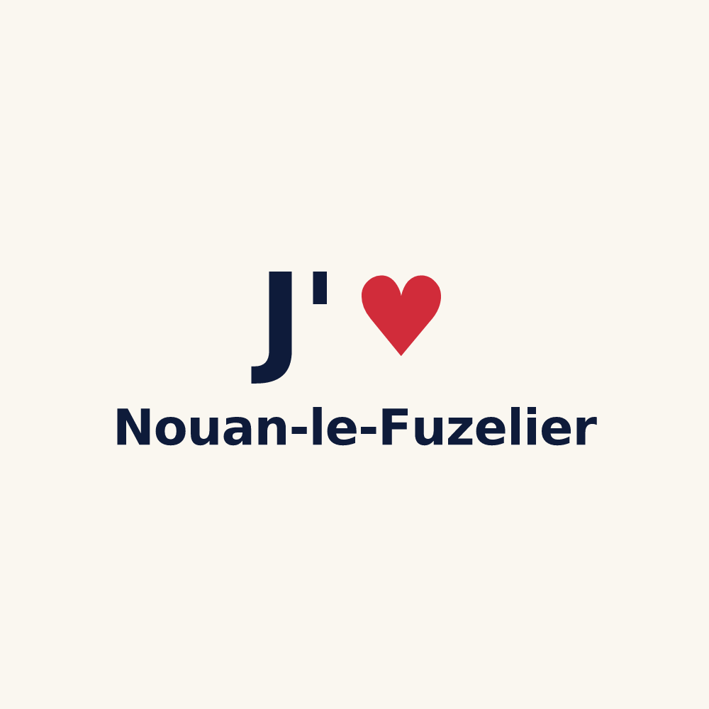Tasse personnalisée Nouan-le-Fuzelier — design J'aime Nouan-le-Fuzelier