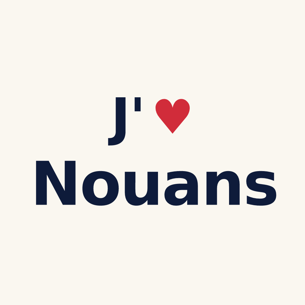 Tasse personnalisée Nouans — design J'aime Nouans