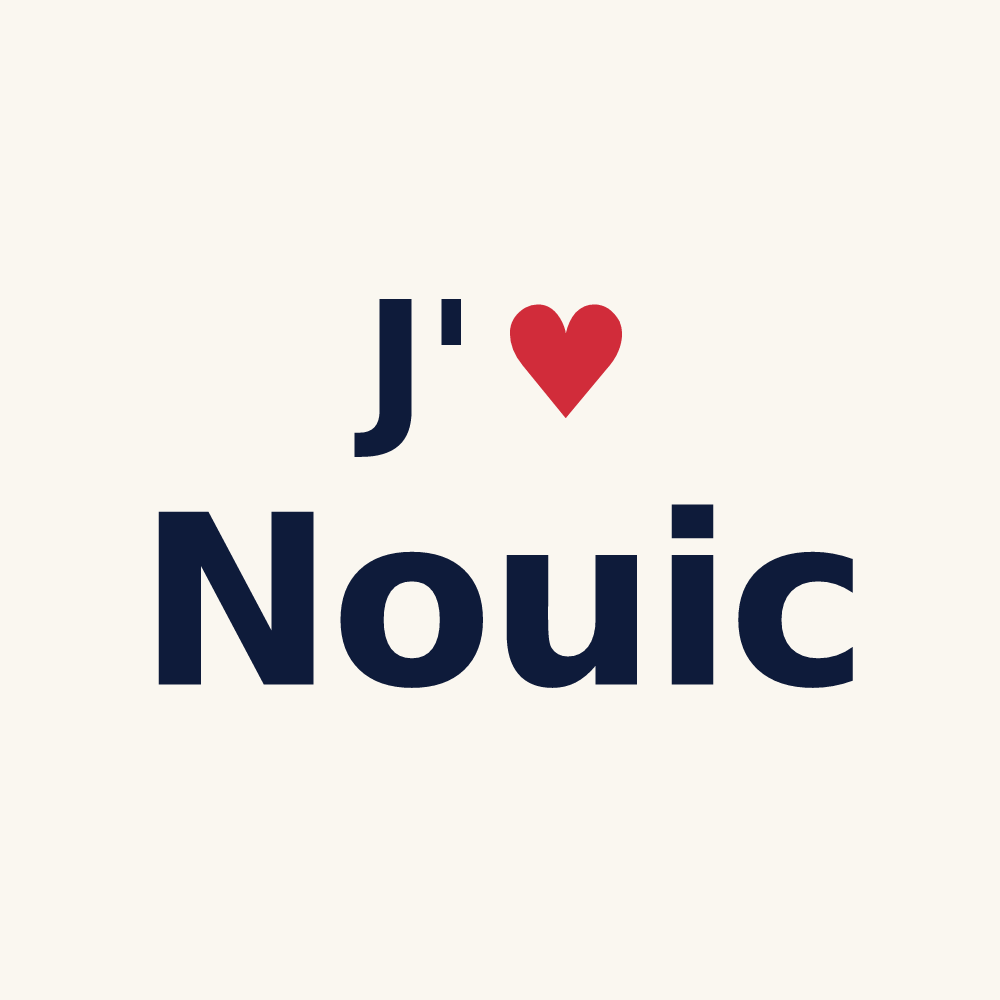 Tasse personnalisée Nouic — design J'aime Nouic