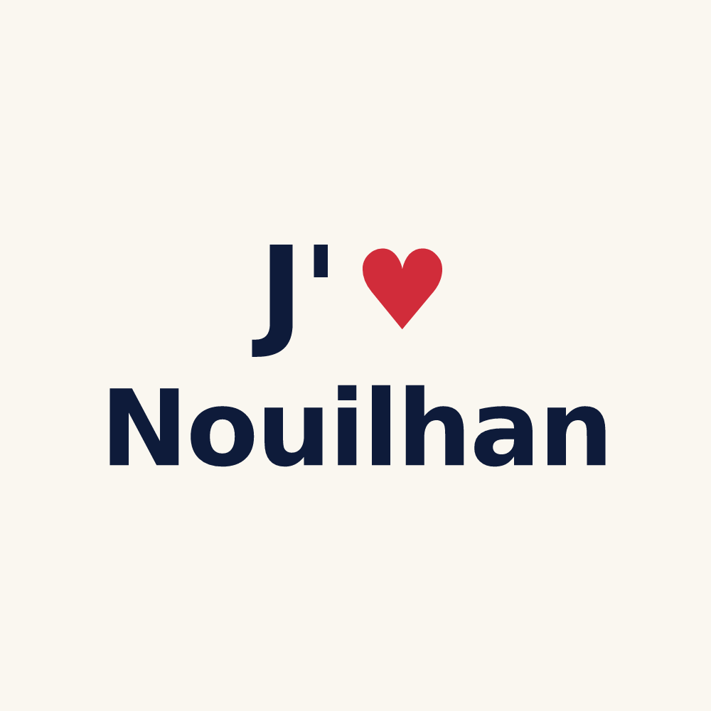 Tasse personnalisée Nouilhan — design J'aime Nouilhan