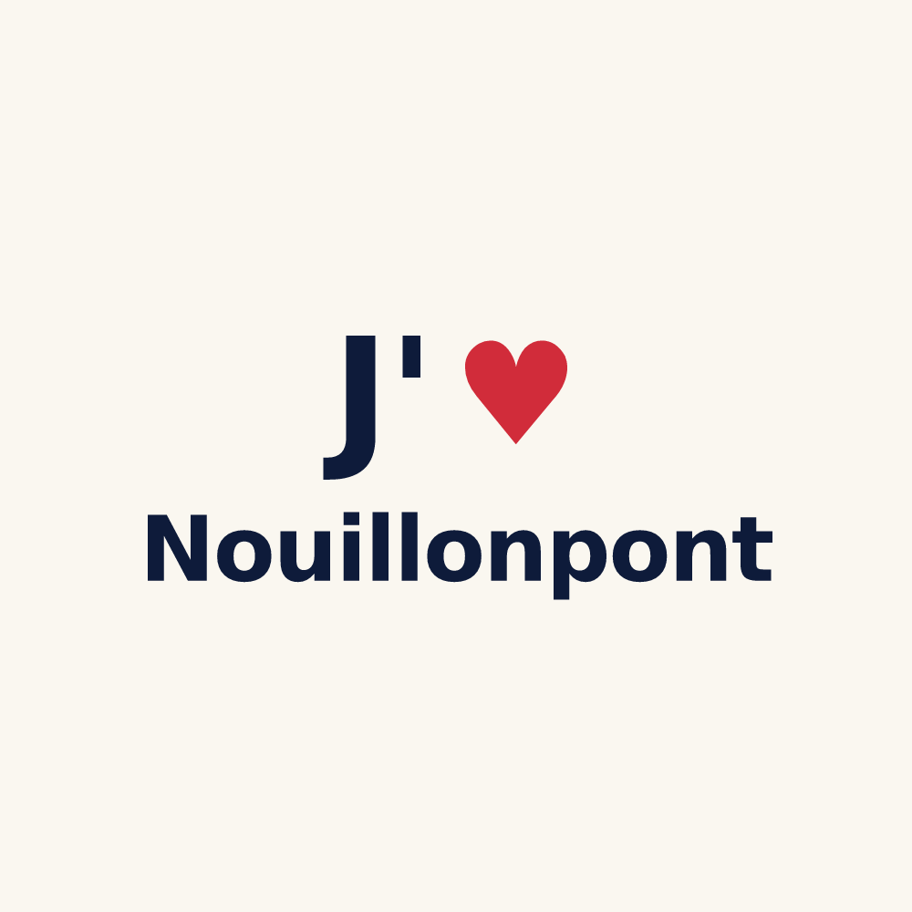 Tasse personnalisée Nouillonpont — design J'aime Nouillonpont