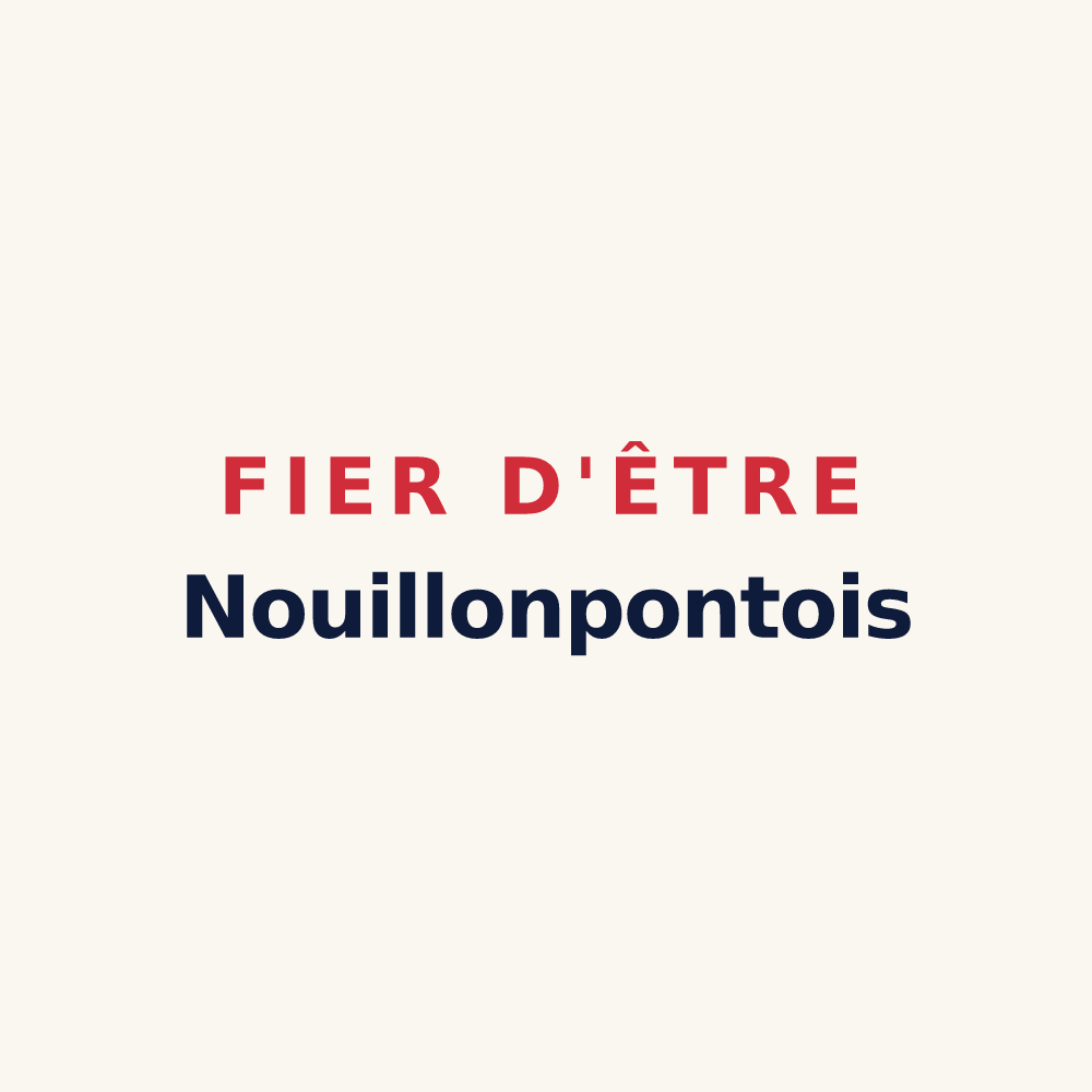 Tasse « Fier d'être Nouillonpontois » — design pour Nouillonpont