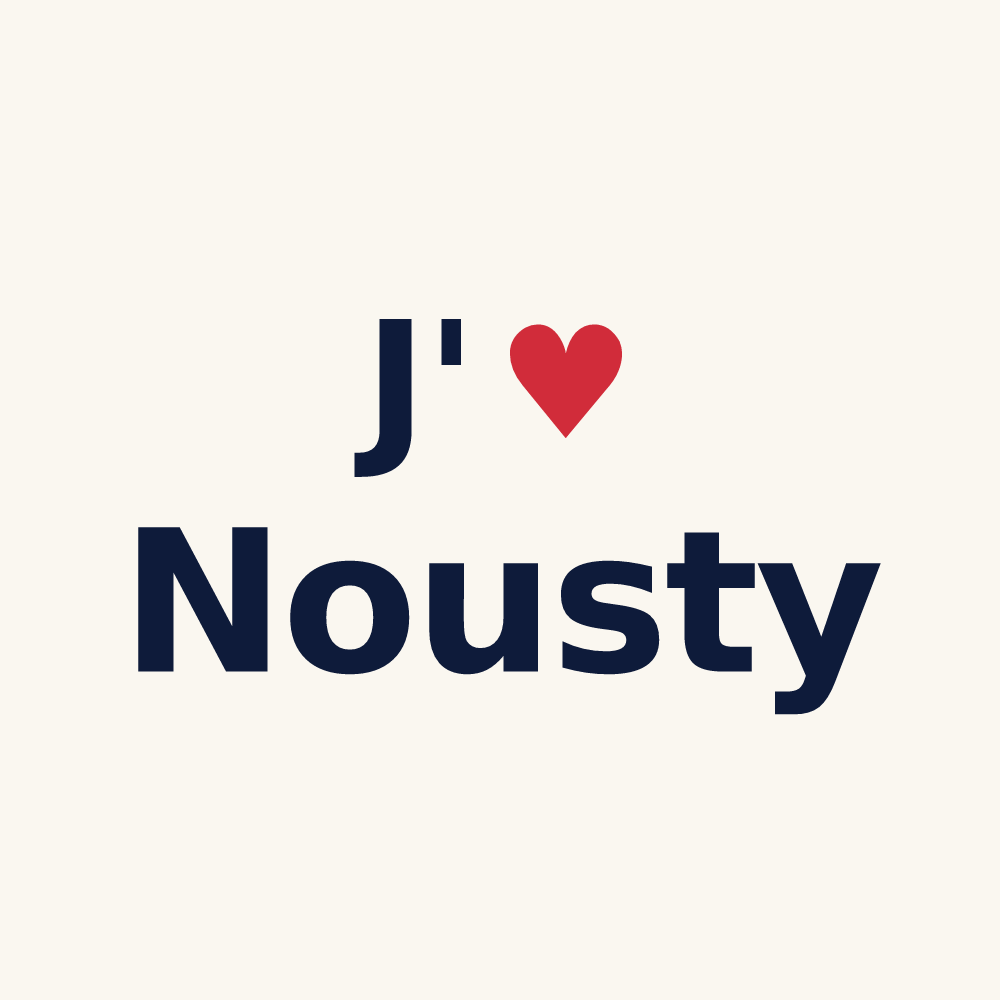 Tasse personnalisée Nousty — design J'aime Nousty
