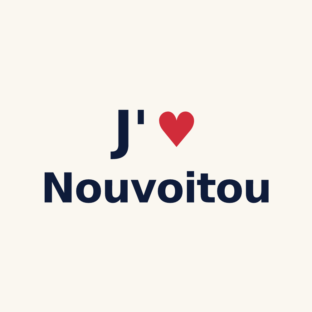 Tasse personnalisée Nouvoitou — design J'aime Nouvoitou