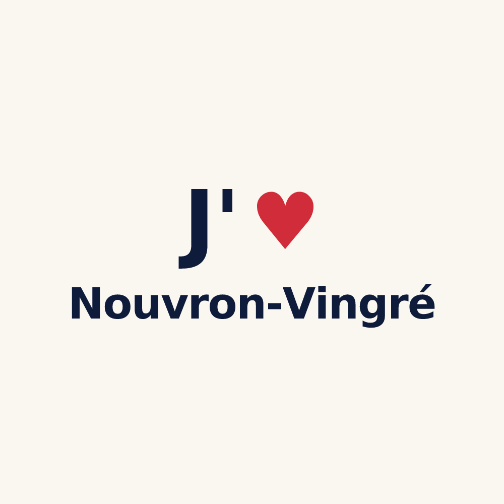 Tasse personnalisée Nouvron-Vingré — design J'aime Nouvron-Vingré