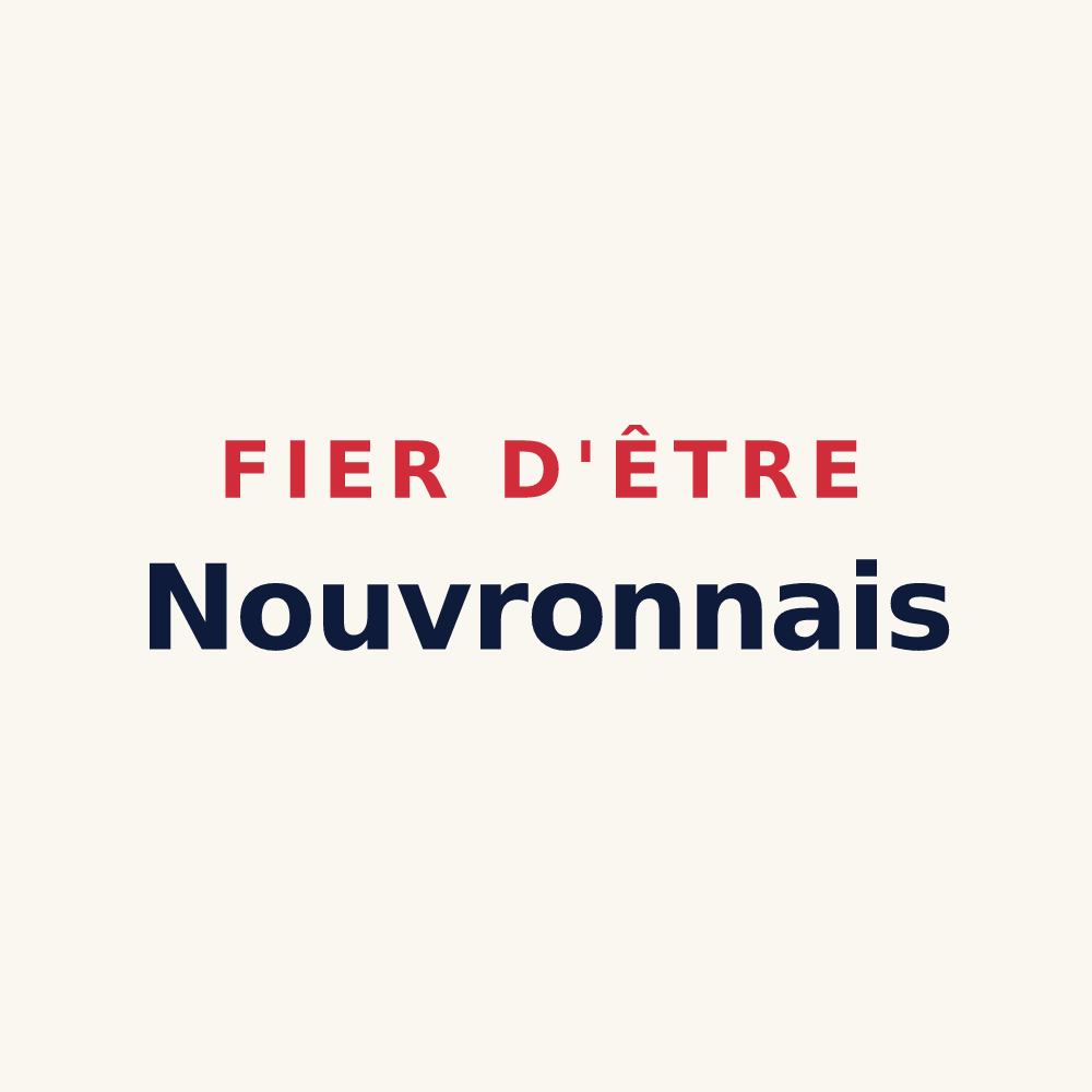 Tasse « Fier d'être Nouvronnais » — design pour Nouvron-Vingré