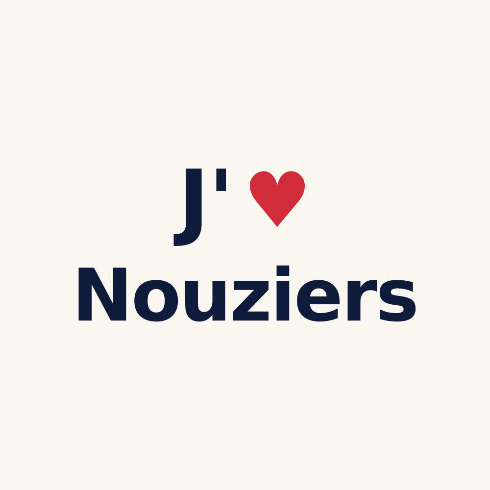 Tasse personnalisée Nouziers — design J'aime Nouziers