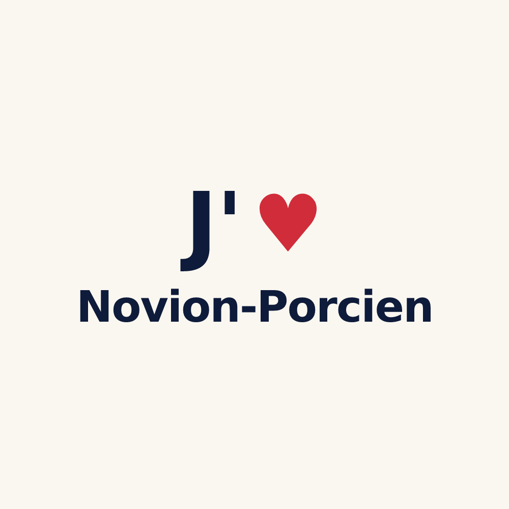Tasse personnalisée Novion-Porcien — design J'aime Novion-Porcien