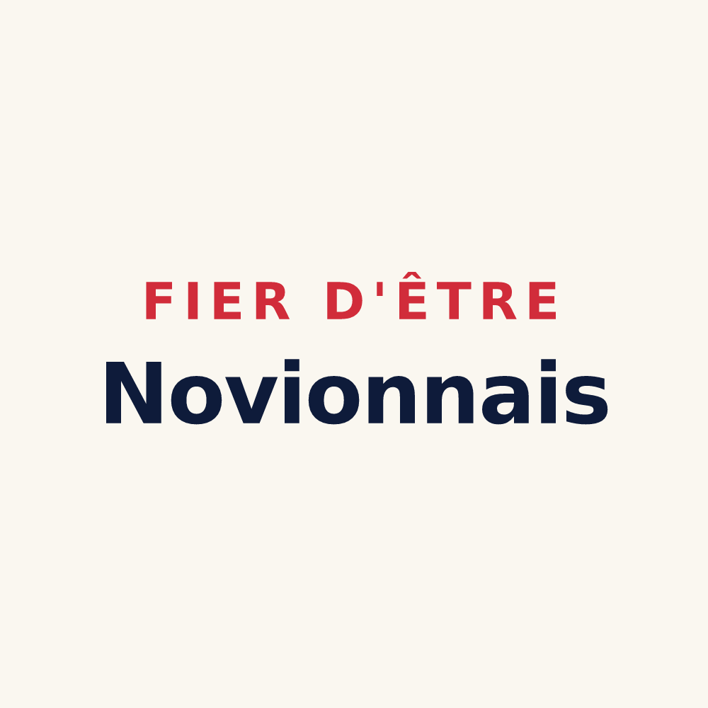 Tasse « Fier d'être Novionnais » — design pour Novion-Porcien