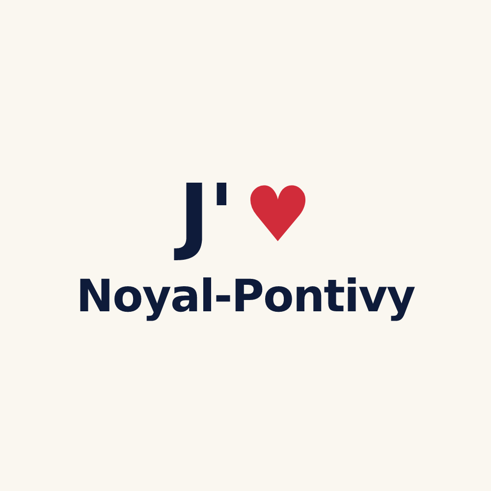 Tasse personnalisée Noyal-Pontivy — design J'aime Noyal-Pontivy