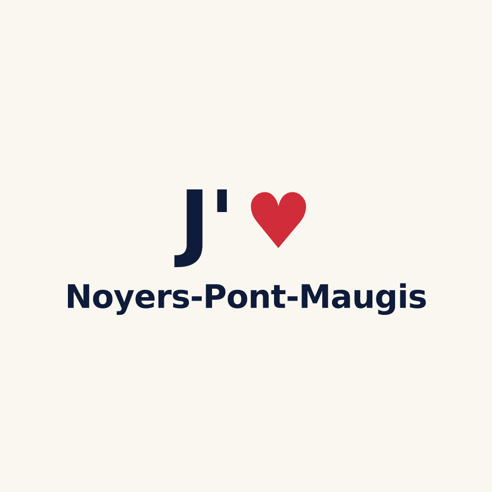 Tasse personnalisée Noyers-Pont-Maugis — design J'aime Noyers-Pont-Maugis
