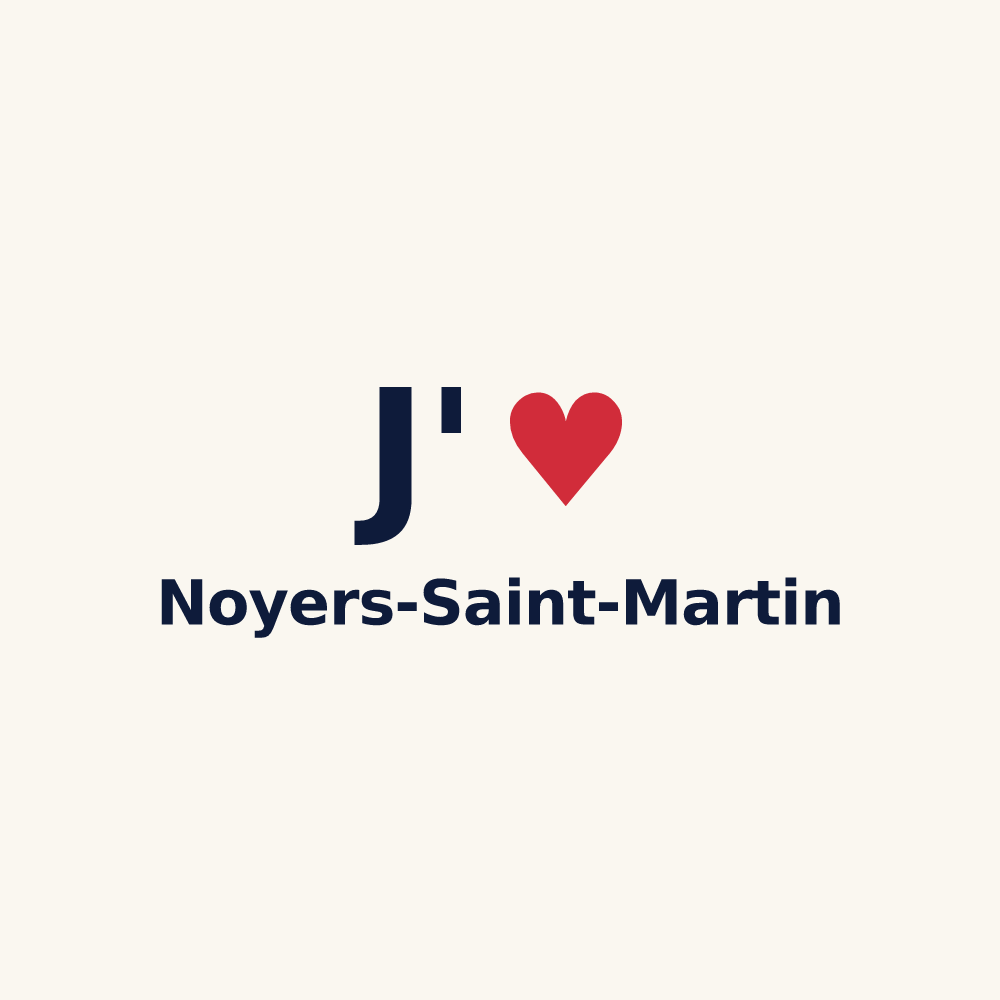 Tasse personnalisée Noyers-Saint-Martin — design J'aime Noyers-Saint-Martin