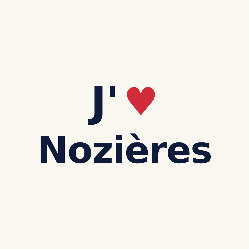 Tasse personnalisée Nozières — design J'aime Nozières