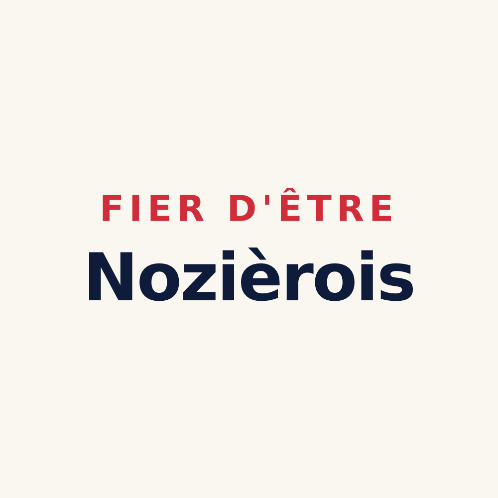 Tasse « Fier d'être Nozièrois » — design pour Nozières
